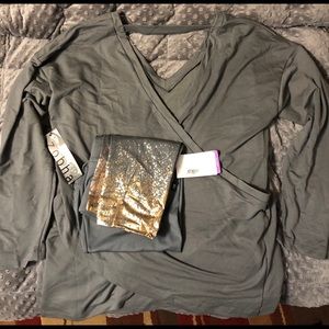 Sweatshirt and work out pants